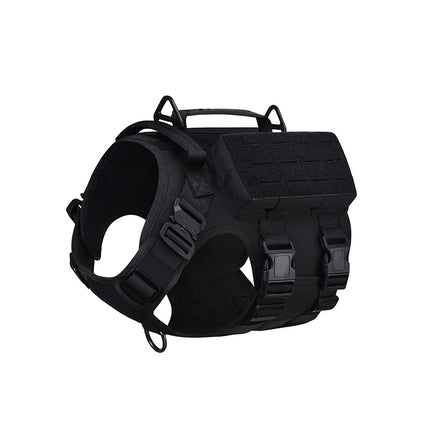 Outdoor Tactical Dog  Vest – Multifunctional Waterproof Nylon Suit with Cobra Buckle for Training & Combat