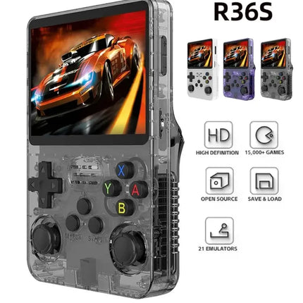 128GB R36S Retro Handheld Game Console – Linux System, 3.5-Inch IPS Screen, R35S Pro Portable Pocket Gaming Player with 64GB Preloaded Games trendmeg