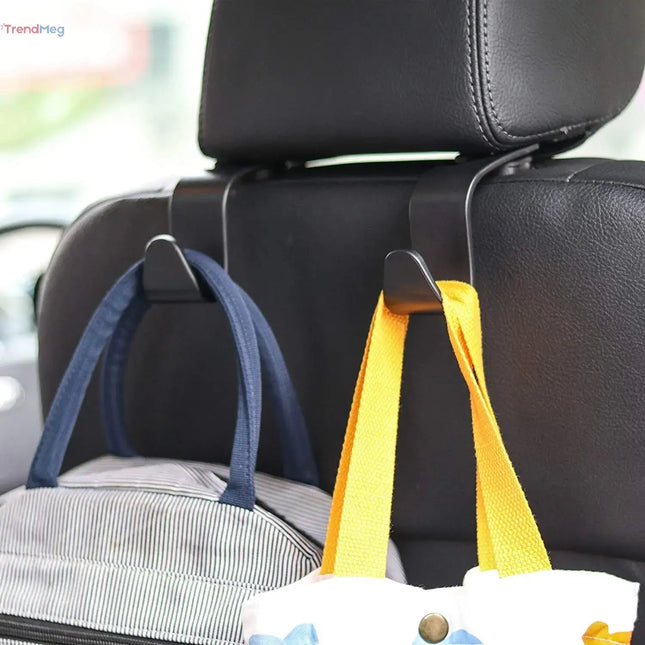 Car Seat Back Hook Universal Headrest Hook Car Accessories Interior Organizer Hanger Holder Storage For Car Bag Handbag Purse trendmeg