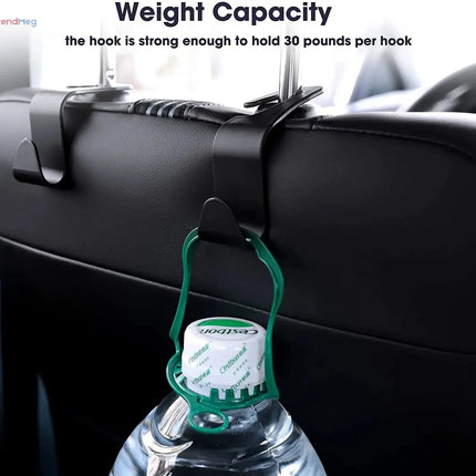 Car Seat Back Hook Universal Headrest Hook Car Accessories Interior Organizer Hanger Holder Storage For Car Bag Handbag Purse trendmeg