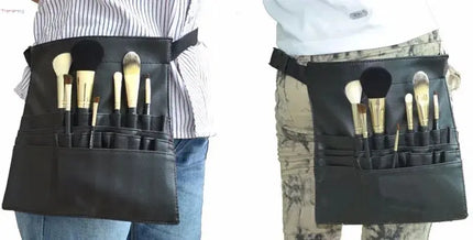 22-Pocket Professional Makeup Brush Holder Apron with Adjustable Artist Belt for Women – Cosmetic Organizer Tool trendmeg