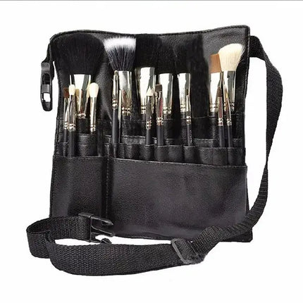 22-Pocket Professional Makeup Brush Holder Apron with Adjustable Artist Belt for Women – Cosmetic Organizer Tool trendmeg