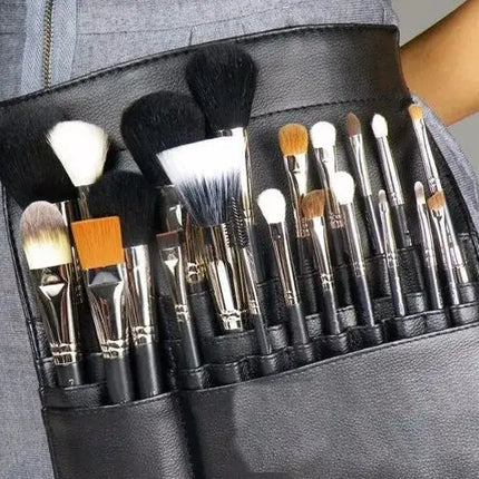 22-Pocket Professional Makeup Brush Holder Apron with Adjustable Artist Belt for Women – Cosmetic Organizer Tool trendmeg