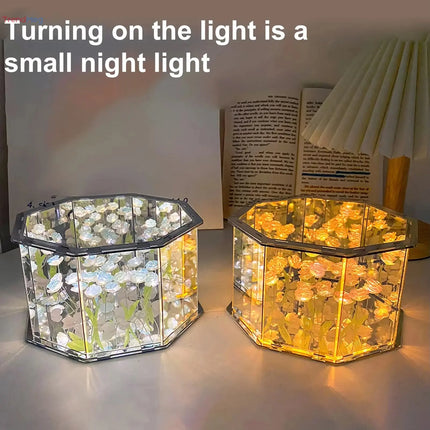 tulip lamp LED Night Light – 2-in-1 Decorative Table Lamp & Mirror for Birthday and Christmas Gifts trendmeg