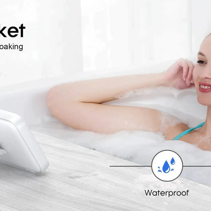 Waterproof Shower Phone Holder with Built-in Speaker, 480° Rotation, and Anti-Fog Wall Mount for 4-7" Phones trendmeg