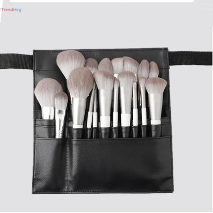 22-Pocket Professional Makeup Brush Holder Apron with Adjustable Artist Belt for Women – Cosmetic Organizer Tool trendmeg