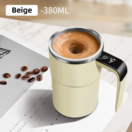 Rechargeable self-stirring mug Magnetic – 380ML Automatic Electric Mixing Cup for Coffee, Tea, Hot Chocolate, and More