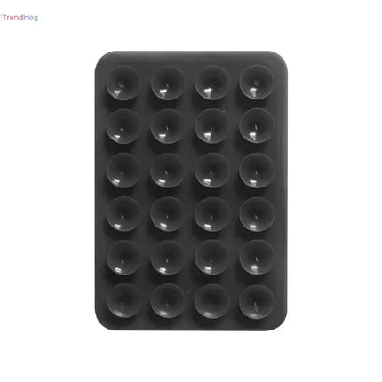 Silicone Suction Phone Holder Mat - Multifunctional Anti-Slip Wall Mount with Suction Cups, Square Design, and Single-Sided Back Sticker trendmeg