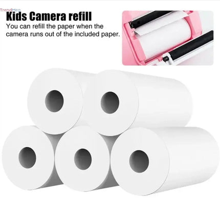 Instant Print Camera for Kids – Portable Thermal Mini Printer with 2.8-inch HD Video, Digital Photo Toy, Perfect Gift for Children trendmeg