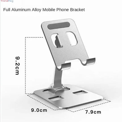 Universal All Aluminum Alloy Foldable Desk Phone Holder Mount Stand For Mobile Phone Holder For Tablet Desktop Metal Holder trendmeg