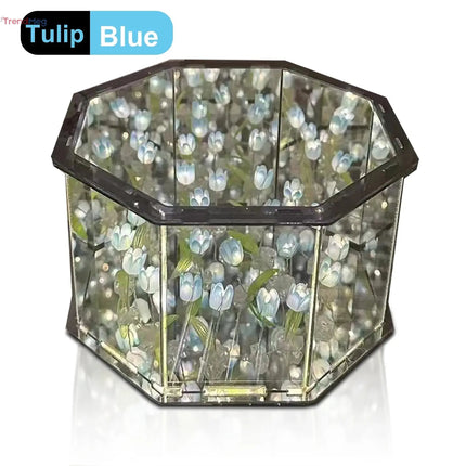 tulip lamp LED Night Light – 2-in-1 Decorative Table Lamp & Mirror for Birthday and Christmas Gifts trendmeg