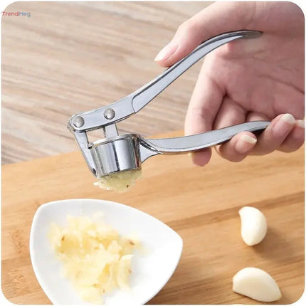 Stainless Steel Handheld Garlic Press – Crusher, Mincer, and Grinder Kitchen Tool trendmeg