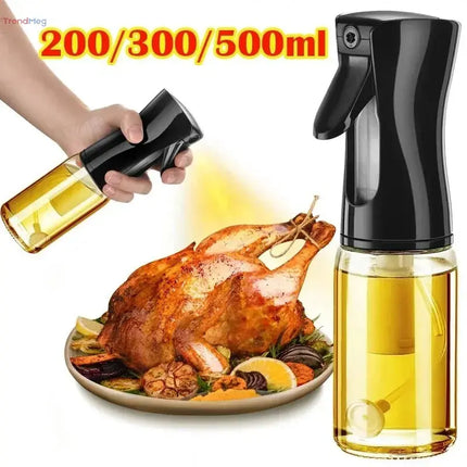 1Pc Oil Spray Bottle – 200/300/500ml Edible Olive Oil Dispenser for Kitchen, Air Fryer, and Cooking trendmeg