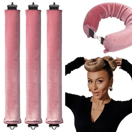 Heatless Hair Curlers Satin Headband – No-Heat Curling Rod for Overnight Curls, Perfect for Short & Long Hair, Damage-Free Styling for Women