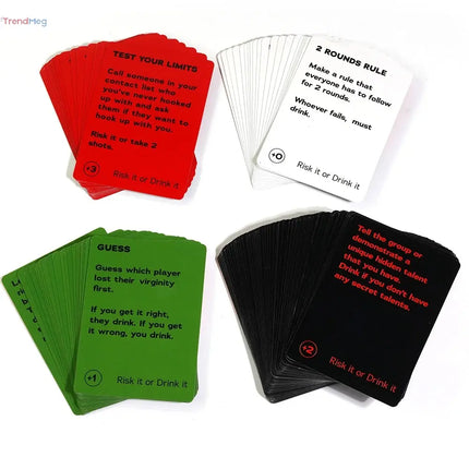 college party game Risk It or Drink It – Fun Party Card Game with Dares, Challenges & Questions for College, Pregame, and Adults' Game Night trendmeg