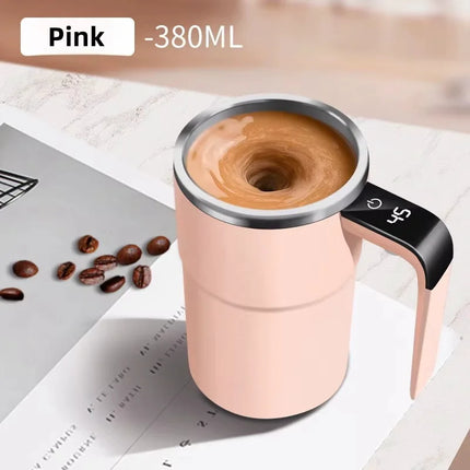 Rechargeable self-stirring mug Magnetic – 380ML Automatic Electric Mixing Cup for Coffee, Tea, Hot Chocolate, and More