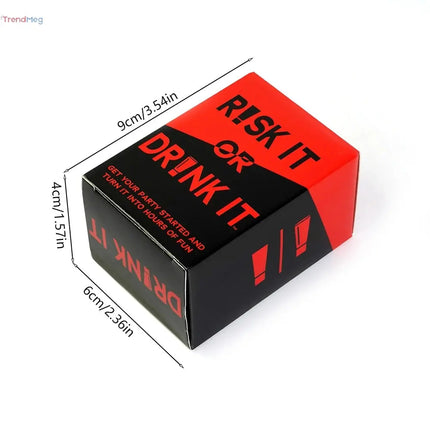 college party game Risk It or Drink It – Fun Party Card Game with Dares, Challenges & Questions for College, Pregame, and Adults' Game Night trendmeg