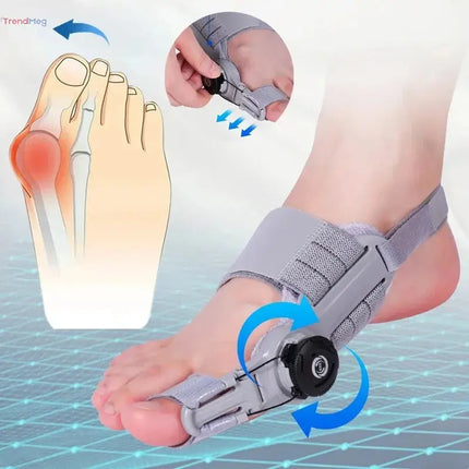 Adjustable Bunion Corrector – Unisex Hallux Valgus Brace with Rotatable Toe Separator & Straightener for Foot Alignment trendmeg