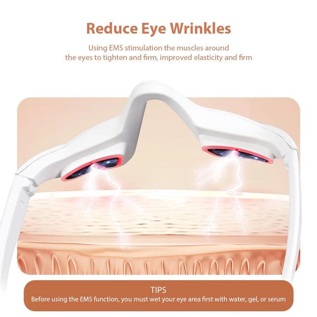 Eye Massager for Wrinkle Removal, Dark Circles, and Eye Bag Reduction – Relieve Eye Fatigue with this Eye Care Beauty Device