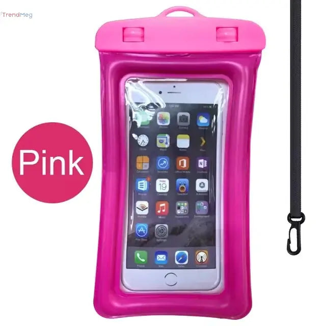 Floating Waterproof Phone Case with Airbag & Strap for iPhone 11–15 Pro Max, Samsung S23/S22, Xiaomi, Huawei trendmeg