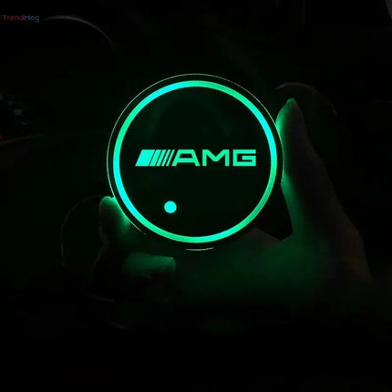 7-Color LED Luminous Car Cup Holder Coasters – Ambient Light Accessories for Mercedes-Benz B, C, E, S Class, C200L, GLC, CLA, W166 trendmeg