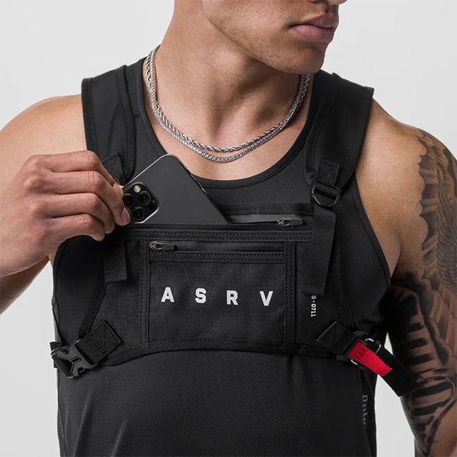 Chest Rig Backpack Waterproof Men’s Chest Rig Bag – Multi-Function Tactical Vest Backpack, Unisex Waist Pack for Outdoor Use