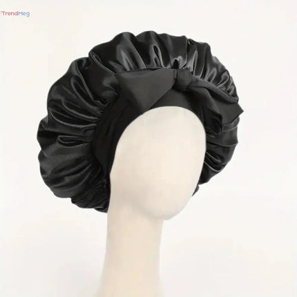 Adjustable Satin Sleep Bonnet – Silk Hair Bonnet with Tie Band for Women & Men trendmeg