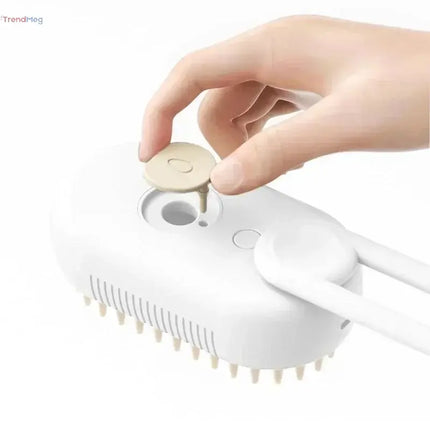 3-in-1 Steamy Pet Grooming Brush – Electric Spray Dog & Cat Hair Brush for Massage, Detangling, and Loose Hair Removal trendmeg