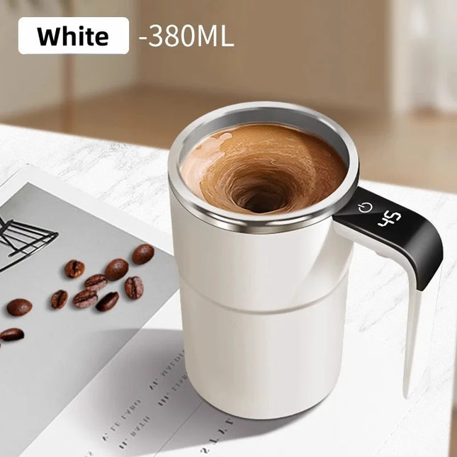 Rechargeable self-stirring mug Magnetic – 380ML Automatic Electric Mixing Cup for Coffee, Tea, Hot Chocolate, and More