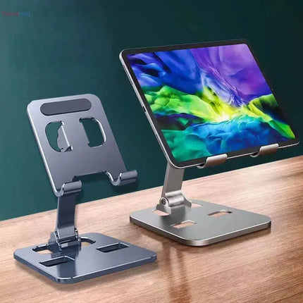 Universal All Aluminum Alloy Foldable Desk Phone Holder Mount Stand For Mobile Phone Holder For Tablet Desktop Metal Holder trendmeg