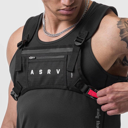 Chest Rig Backpack Waterproof Men’s Chest Rig Bag – Multi-Function Tactical Vest Backpack, Unisex Waist Pack for Outdoor Use