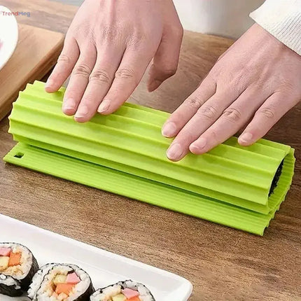 kitchen tools Silicone Sushi Rolling Mat – Non-Stick, Easy-to-Clean Japanese-Style Sushi Rolling Tool, Bamboo Imitation, Portable & Mildew-Resistant trendmeg