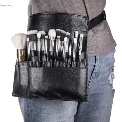 22-Pocket Professional Makeup Brush Holder Apron with Adjustable Artist Belt for Women – Cosmetic Organizer Tool trendmeg