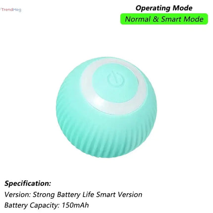 Smart Cat Interactive Rolling Ball Toy with Tail – Rechargeable Automatic Mouse-Inspired Pet Play Toy trendmeg