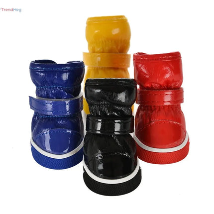 4Pcs Pet Dog boots Winter Snow Boots – Warm Fleece Waterproof Shoes for Small Dogs & Cats, Ideal for Chihuahua & Yorkie trendmeg