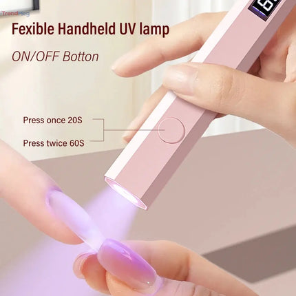 UV/LED Nail Dryer Lamp – Rechargeable Quick-Dry Nail Curing Tool for All Gel Polishes trendmeg