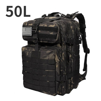 Tactical Backpack 50L/30L Tactical Camo Backpack for Men – Molle Waterproof Hiking, Camping, and Hunting Bag