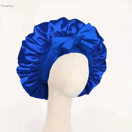 Adjustable Satin Sleep Bonnet – Silk Hair Bonnet with Tie Band for Women & Men trendmeg