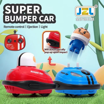 Super Battle Bumper Car with Pop-up Doll, Crash Bounce Ejection, and Lights – Remote Control Toy for Kids, Perfect Gift for Parents