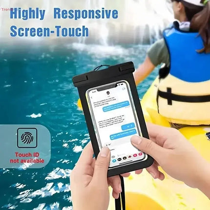 Floating Waterproof Phone Case with Airbag & Strap for iPhone 11–15 Pro Max, Samsung S23/S22, Xiaomi, Huawei trendmeg