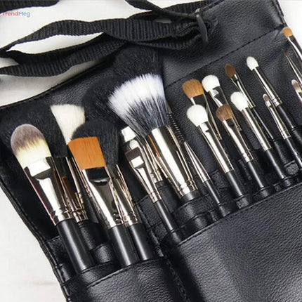 22-Pocket Professional Makeup Brush Holder Apron with Adjustable Artist Belt for Women – Cosmetic Organizer Tool trendmeg