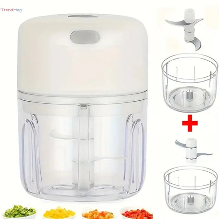 USB Rechargeable Mini Food Chopper – Electric Garlic Masher, Portable Meat Grinder, and Vegetable Chopper for Kitchen Gadgets trendmeg