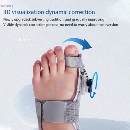 Adjustable Bunion Corrector – Unisex Hallux Valgus Brace with Rotatable Toe Separator & Straightener for Foot Alignment trendmeg