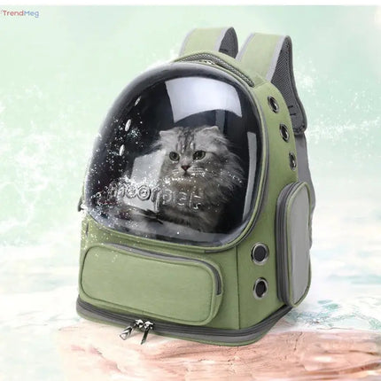 Transparent Cat Carrier Backpack – Breathable Travel Bag for Cats & Small Dogs, Outdoor Pet Supplies trendmeg