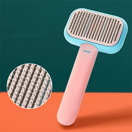 Pet Grooming tool Brush - Detangling & Massage Comb for Cats and Dogs, Stainless Steel Hair Cleaning Tool